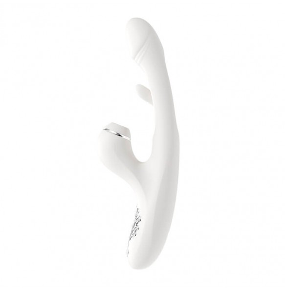 MizzZee - Swing Heating Sucking Slapping Tongue Vibration Wand (Chargeable - White)